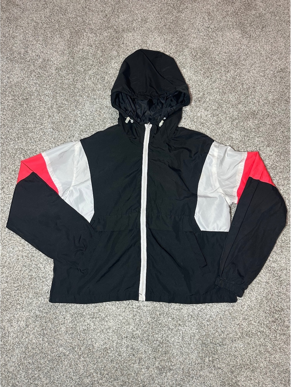 Angel Kiss Vintage Colorblock Windbreaker Jacket – Size Medium